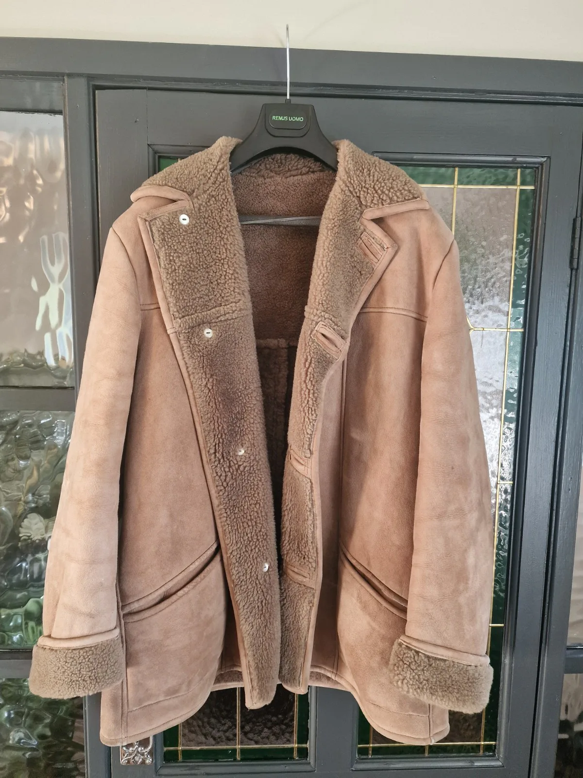 Vintage Brown Sheepskin Coat, seller photo 1 | The Weight of Winter, Relover