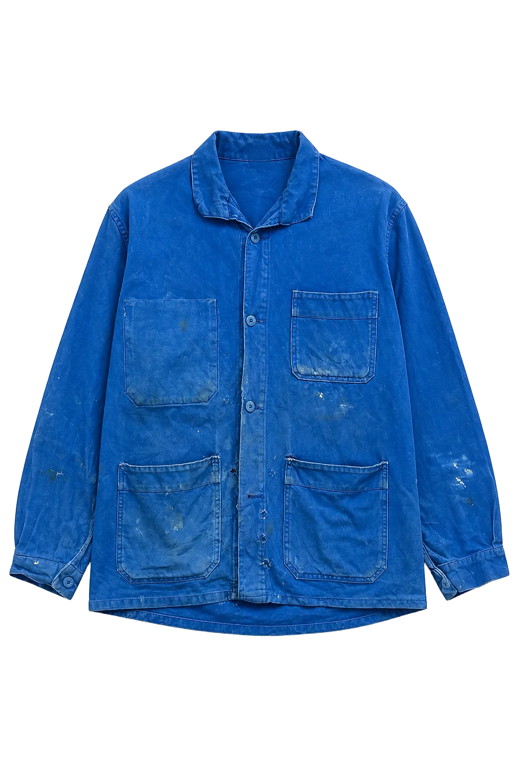 adolphe lafont Blue Cotton Outerwear | The Worker's Layer, Relover