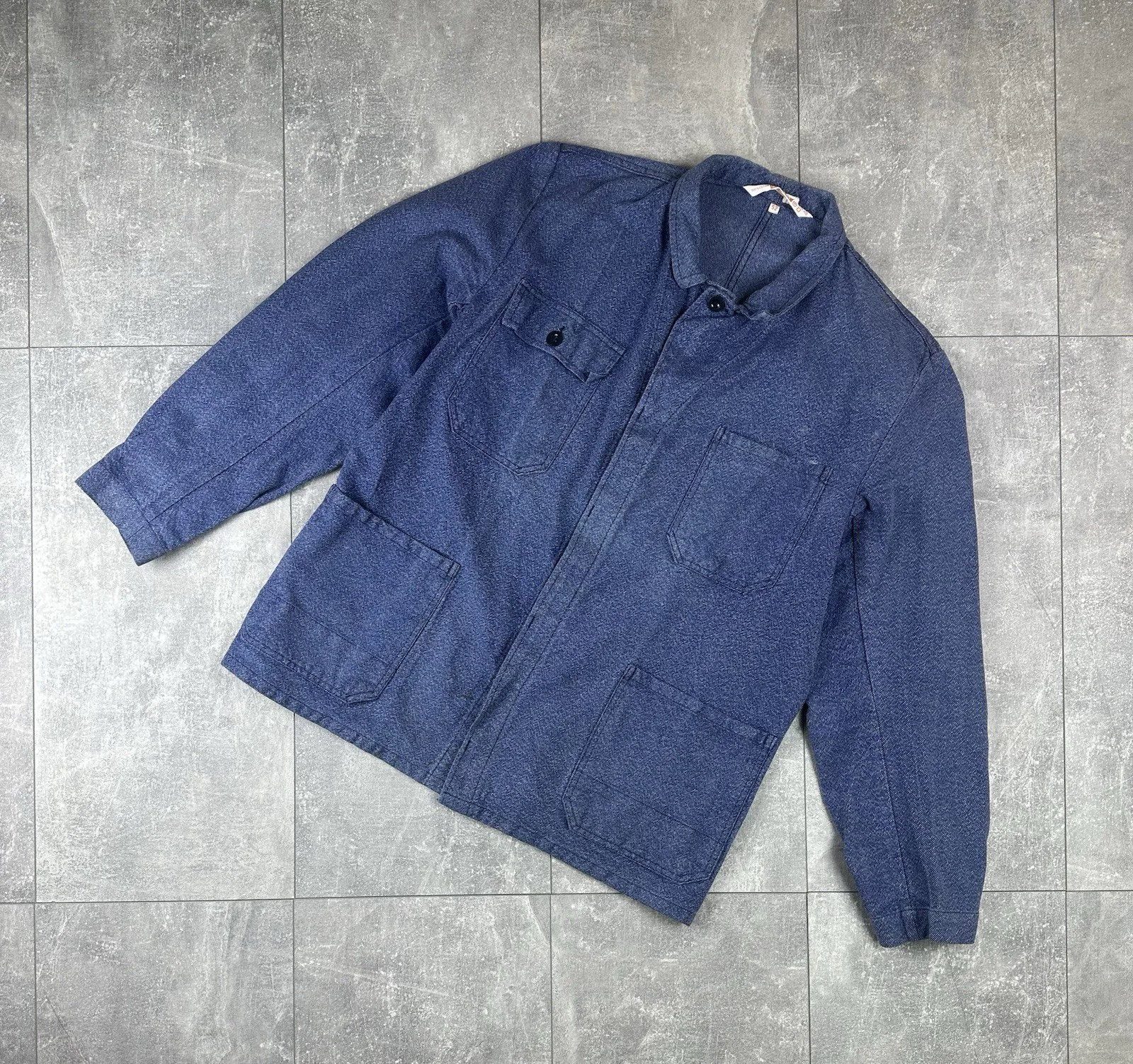 Fischer Blue Baumwolle Outerwear, seller photo 1 | The Worker's Layer, Relover