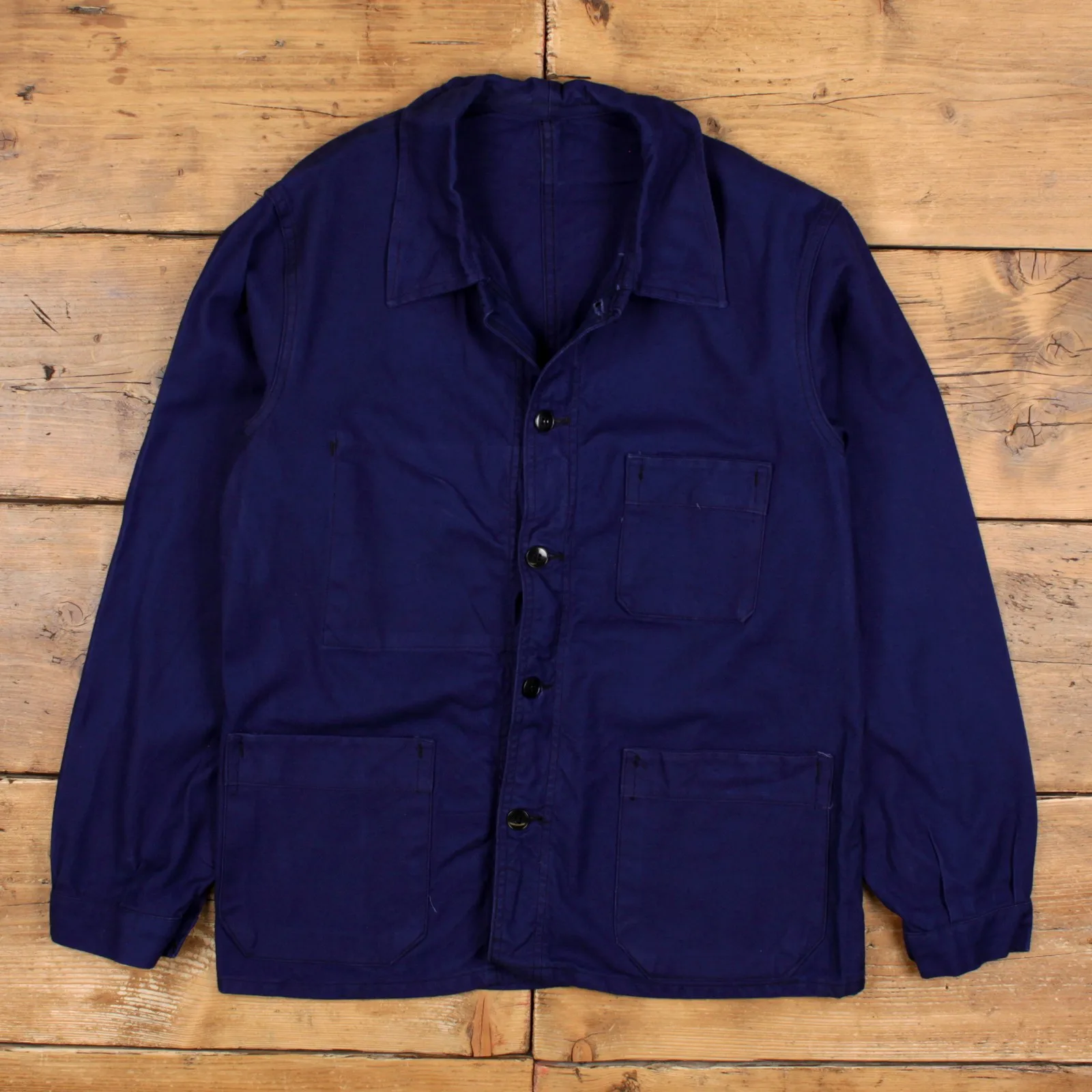 Le Populaire Blue Cotton Outerwear, seller photo 1 | The Worker's Layer, Relover