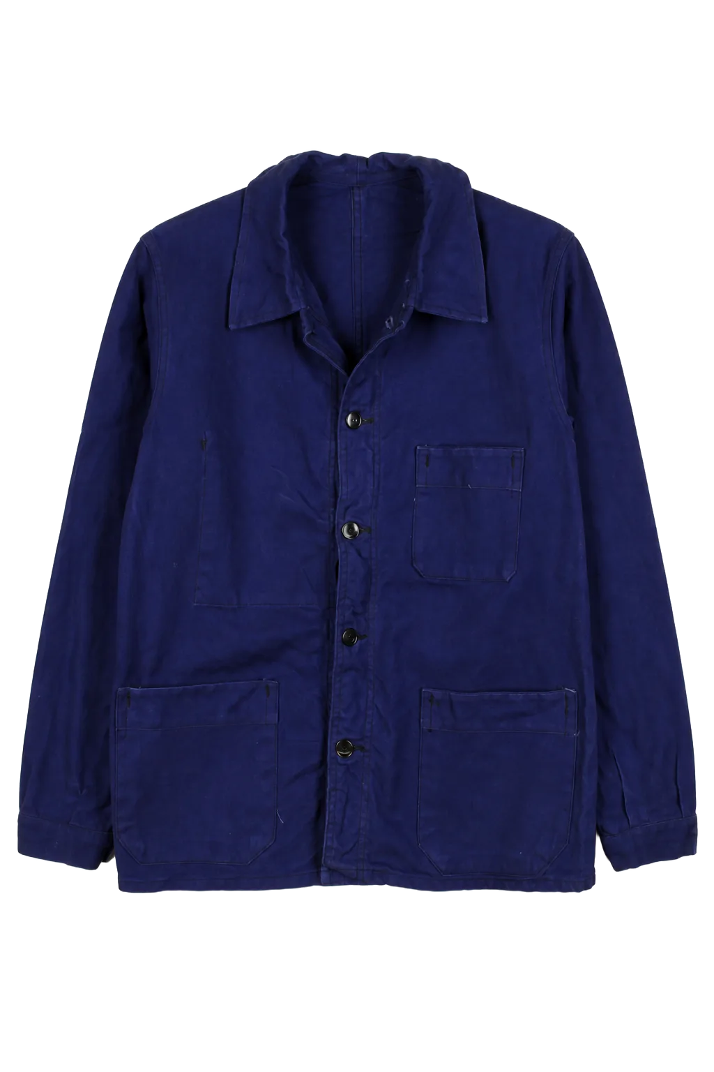 Le Populaire Blue Cotton Outerwear | The Worker's Layer, Relover