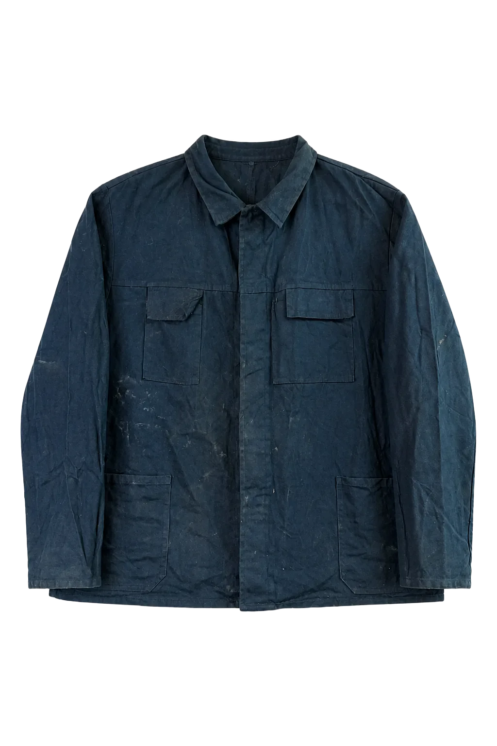 Pamal Blue Cotton Outerwear | The Worker's Layer, Relover