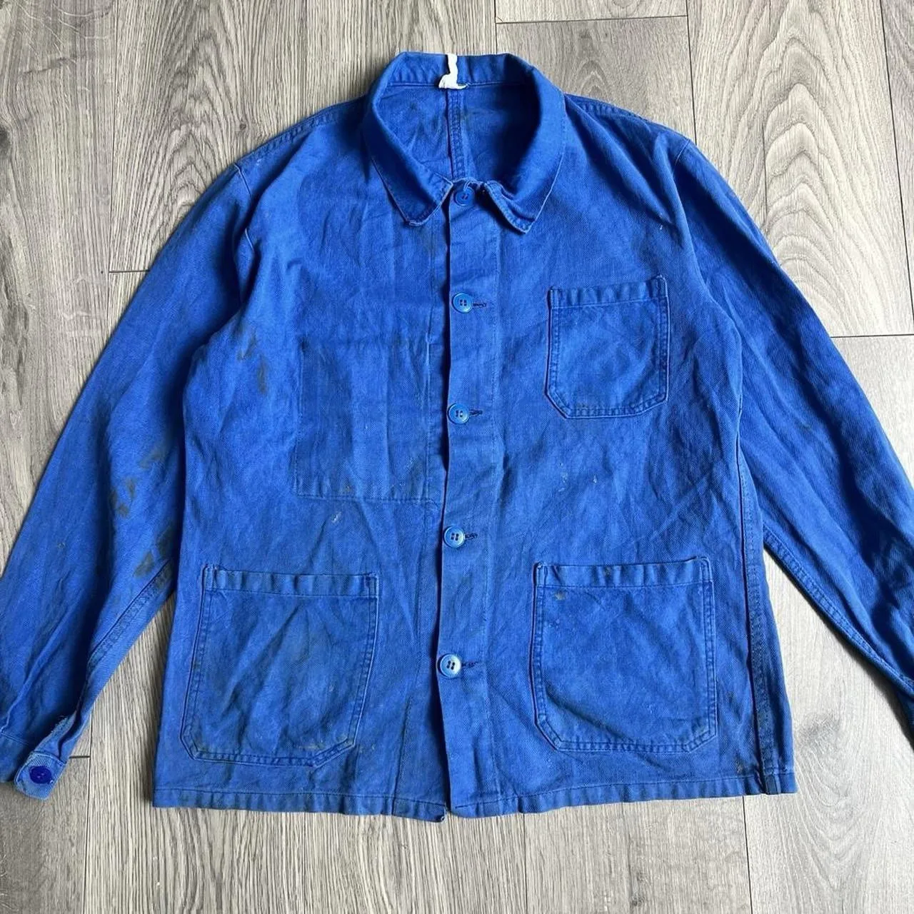 Vintage Blue 100% Cotton Outerwear (L), seller photo 1 | The Worker's Layer, Relover