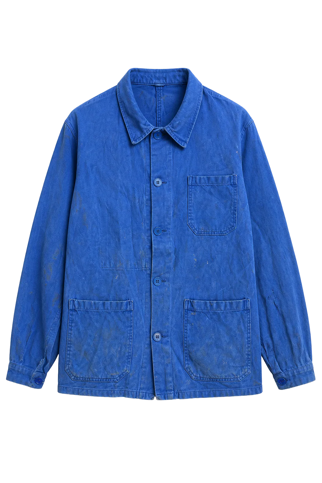 Vintage Blue 100% Cotton Outerwear (L) | The Worker's Layer, Relover