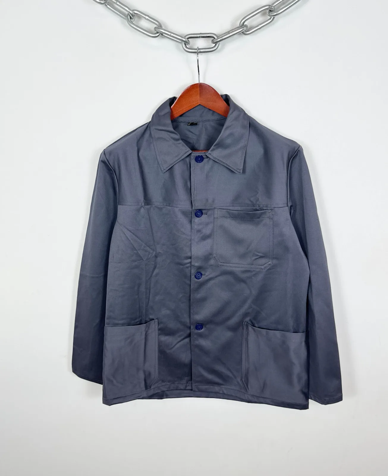 Vintage Grey Baumwolle Outerwear, seller photo 1 | The Worker's Layer, Relover